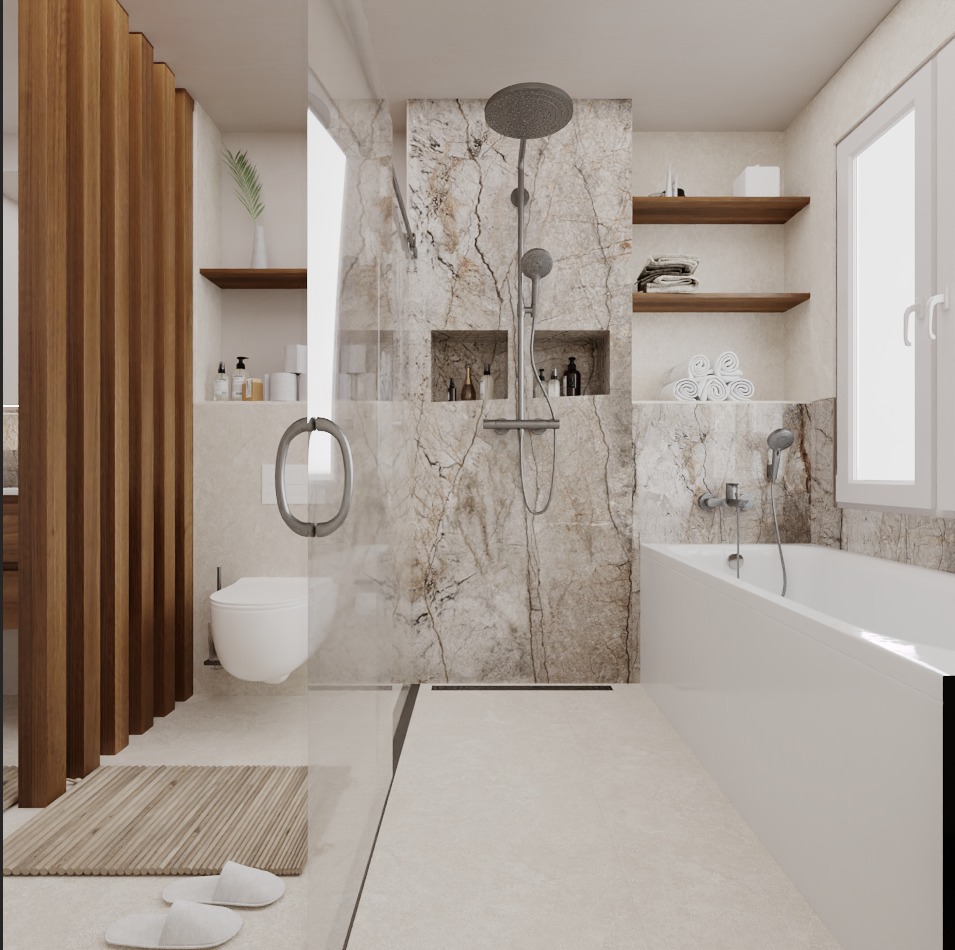 Planungsvisualisierung für Dusche und Nischen in Jona – relevante Referenz für Umbaufirma Uznach